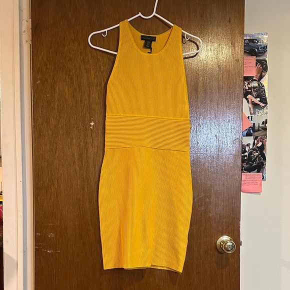 House of Harlow 1960 Dresses & Skirts - House of Harlow 1960 Yellow Ribbed Mini Dress